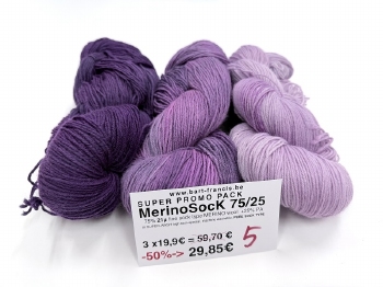 MerinoSock75/25 SUPER PROMO DEAL -50% COLOR 5