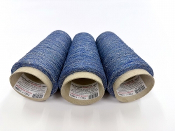 lino flandrica SUPER LACE tricot special color ultramarine  azuriet mix