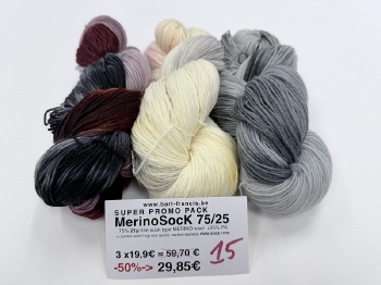MerinoSock75/25 SUPER PROMO DEAL -50% COLOR 15