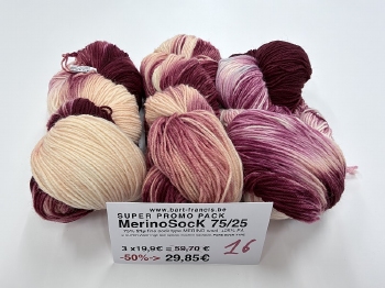 MerinoSock75/25 SUPER PROMO DEAL -50% COLOR 16