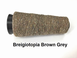 Bourette de Luxe zijde 20 Nm Breigiotopia brown grey