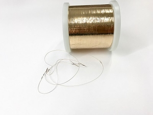 experimental flatened copper wire  special golded 18K rozé