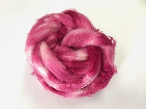 EUROPEAN cashmere fibres 15,2mic  color pink bordeua