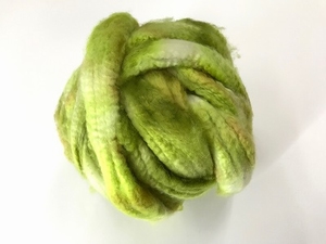 EUROPEAN cashmere fibres 15,2mic  color green botanique