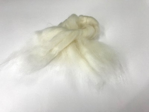 EUROPEAN cashmere fibres 15,2mic  blanc Naturel
