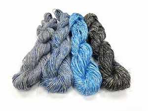wet spun old tradition knitting color  4 BLEU  -75%