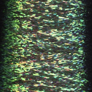 Irisation fil polyester filament transparant noir verte