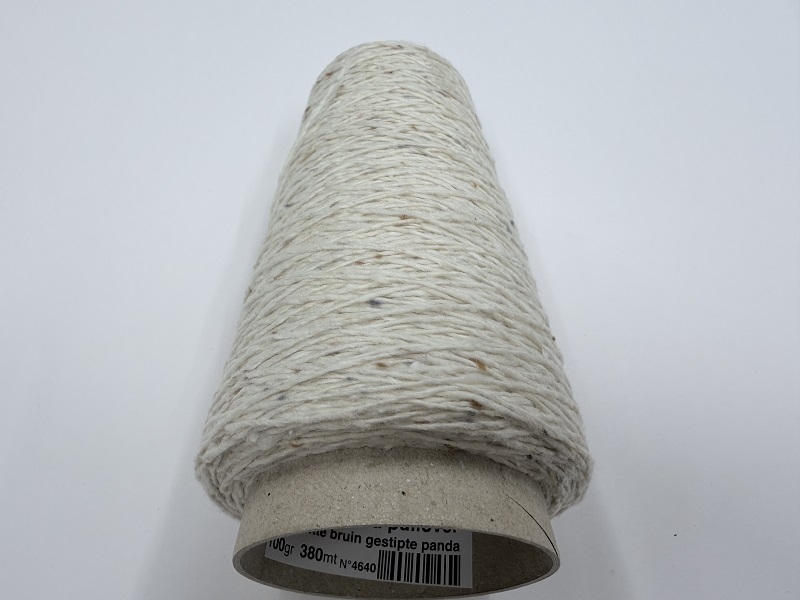 i used to be a Pullover 4640  witte gestipte bruine panda