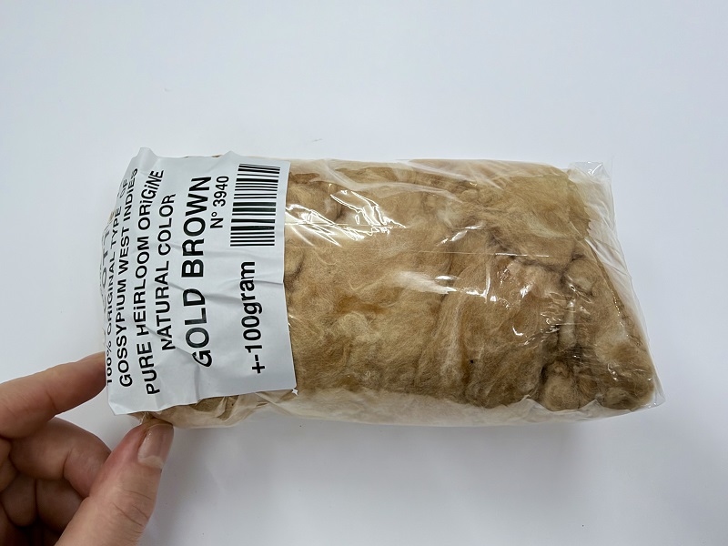 BIO COTTON  100% natural heirloom color golden brown