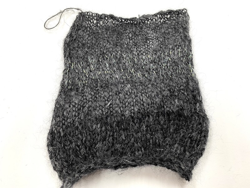 black MOMO linen mohair special soft touch