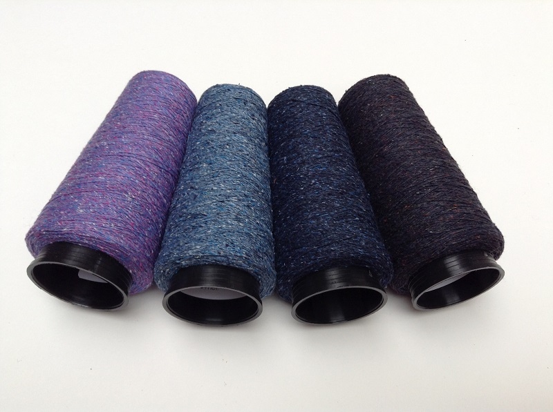 Bourette de Luxe   100% Silk 20/1Nm 4 color LilaViolet Blauw