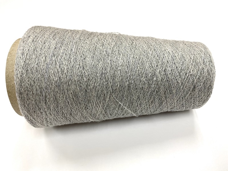 cashmere shetland blingbling Lace knit powdergrey silverblin