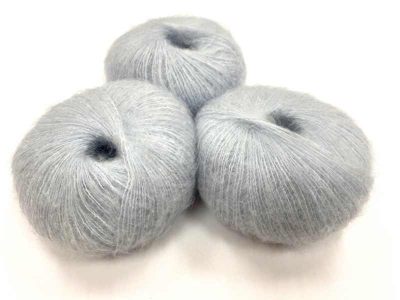 dirty children mohair super soft   WASHED BABY BLEU