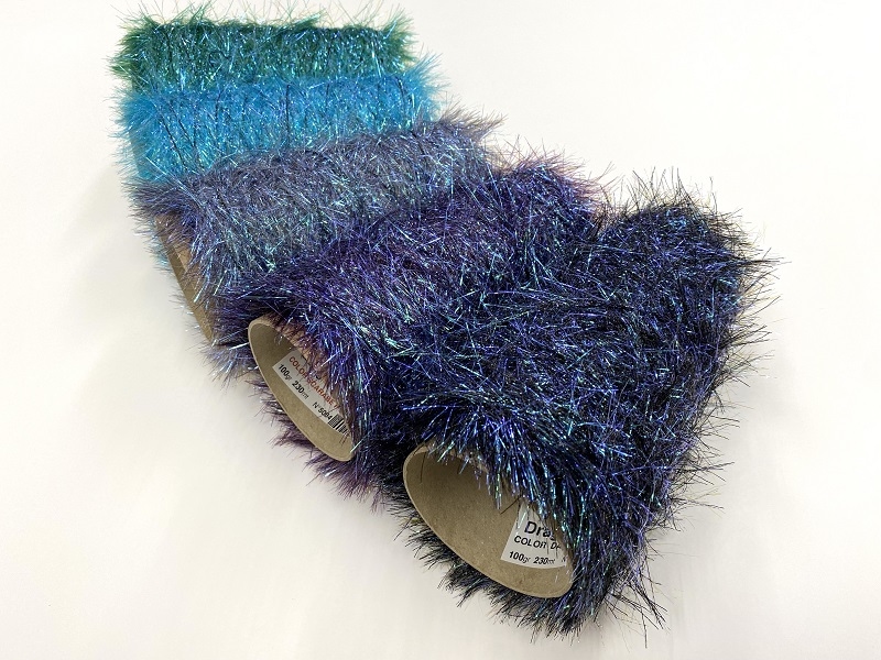 dragonfly fluff  color 5 azuli bleu green purples