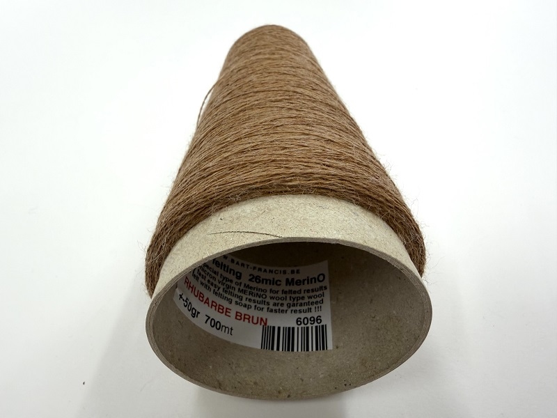 EasyFelt wool   color rhubarbe brun