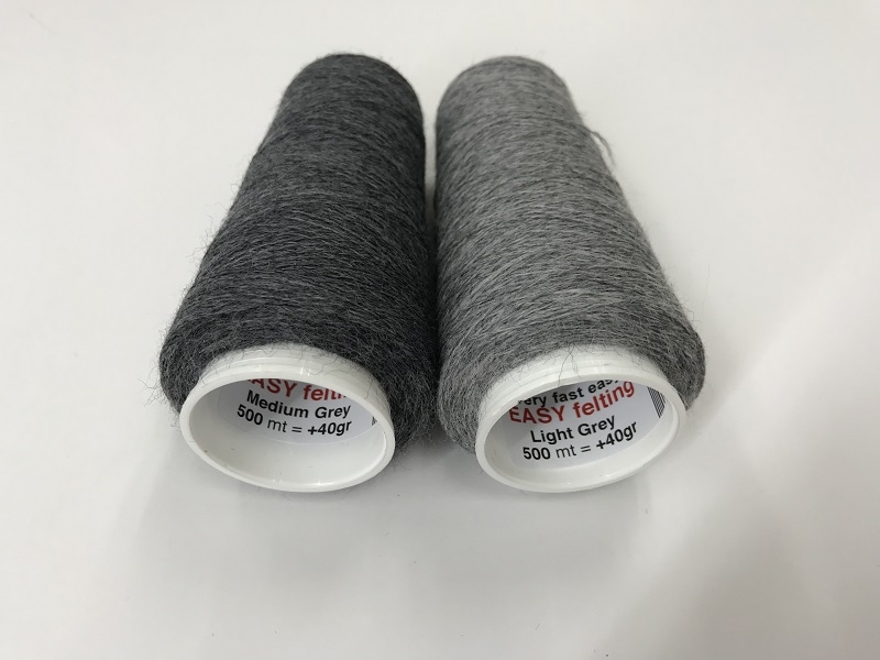 EasyFelt wool  500meter = +40gram  medium grey