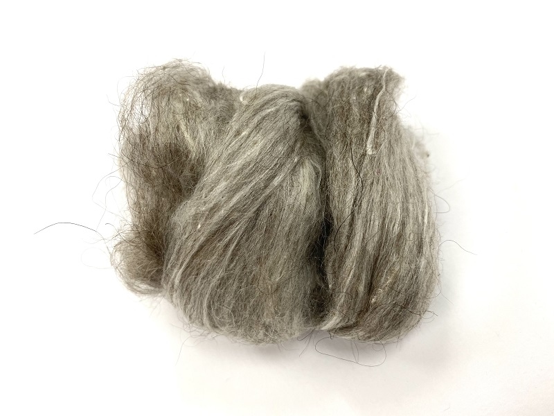 russian silk qiviut melange of 14 to 16 micron qiviut