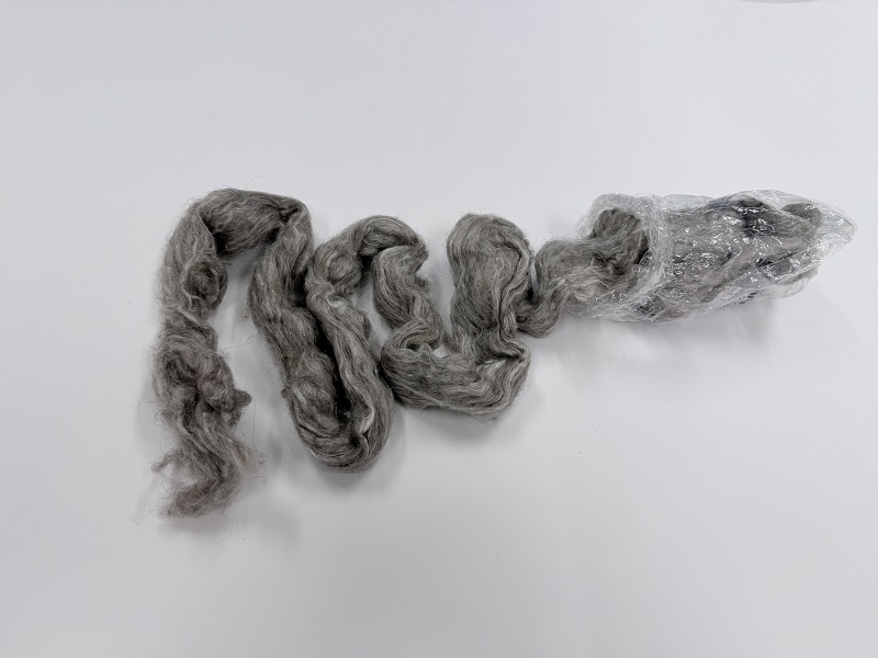 russian silk qiviut melange of 14 to 16 micron qiviut
