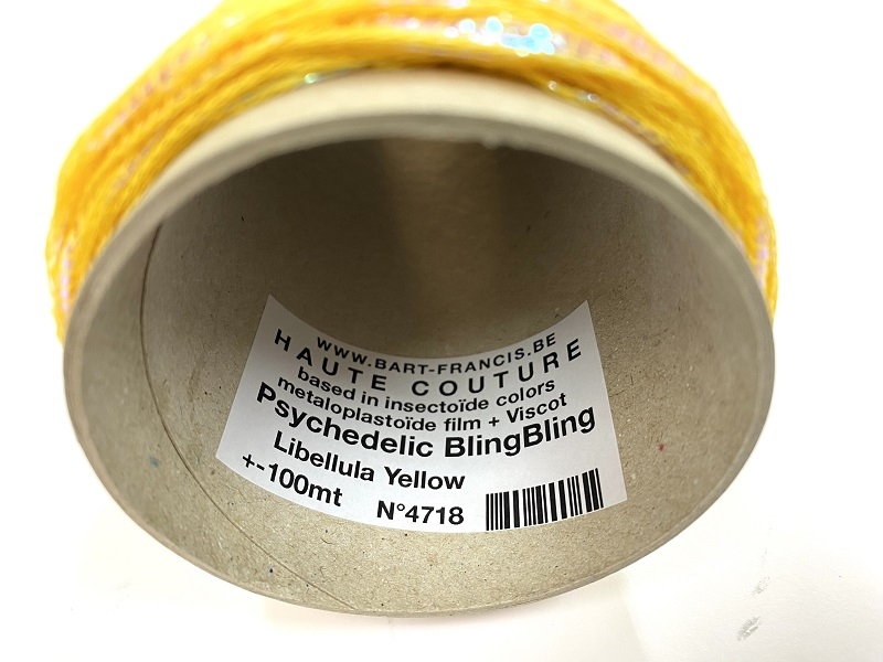 Hautecouture psychedelic blingbling libellula YELLOW