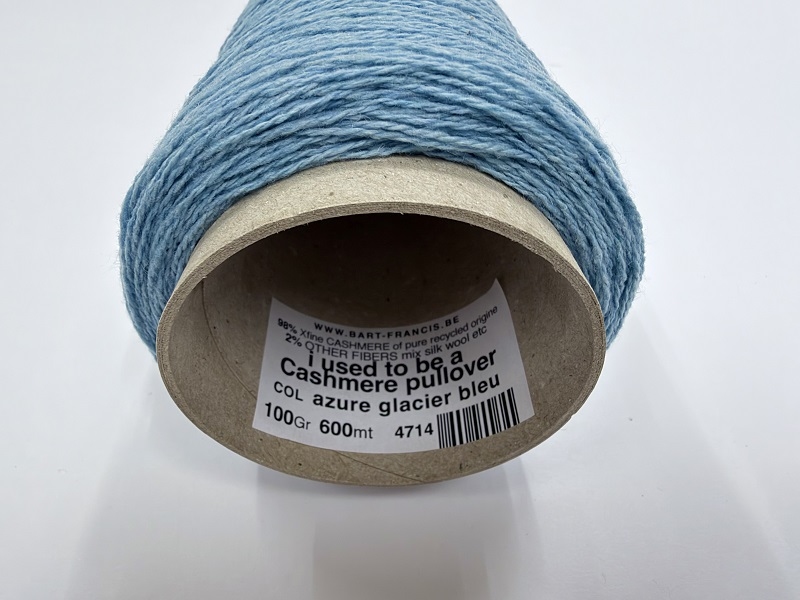 i used to be a cashmere pullover  azure glacier bleu