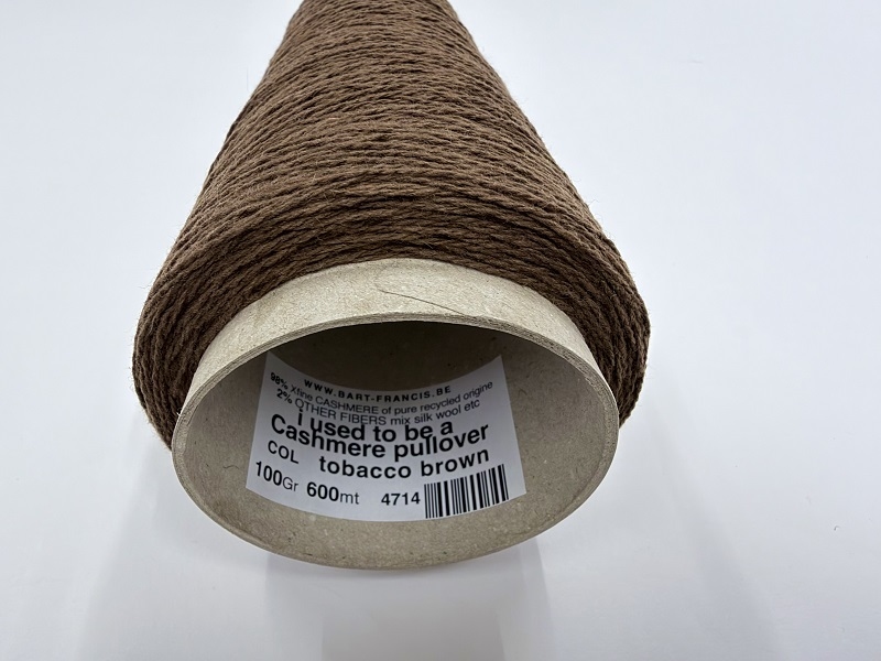 i used to be a cashmere pullover  tobacco brown