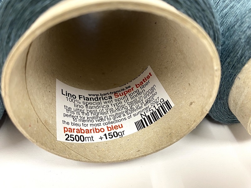 lino flandrica SUPER batist color parabaribo Bleu one of the colors of 2027