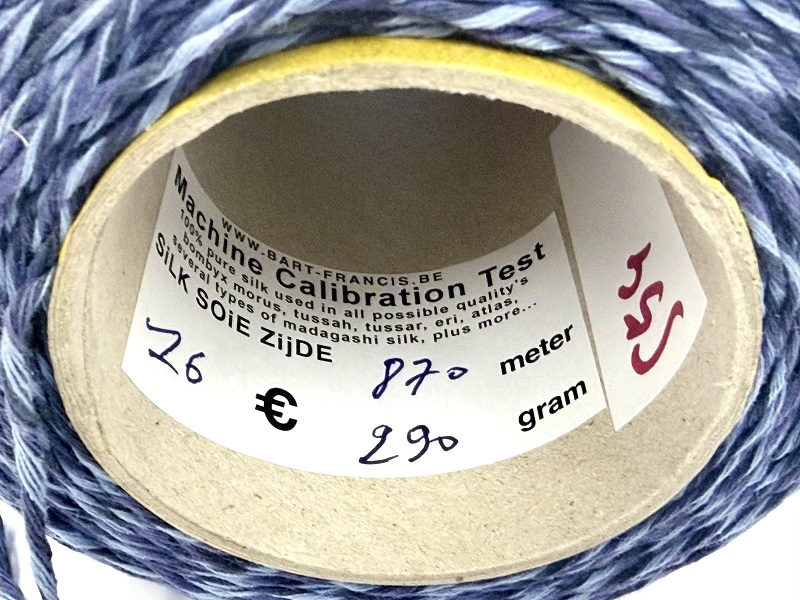 machine calbration test pure silk  multifolds tests  290gram   870met