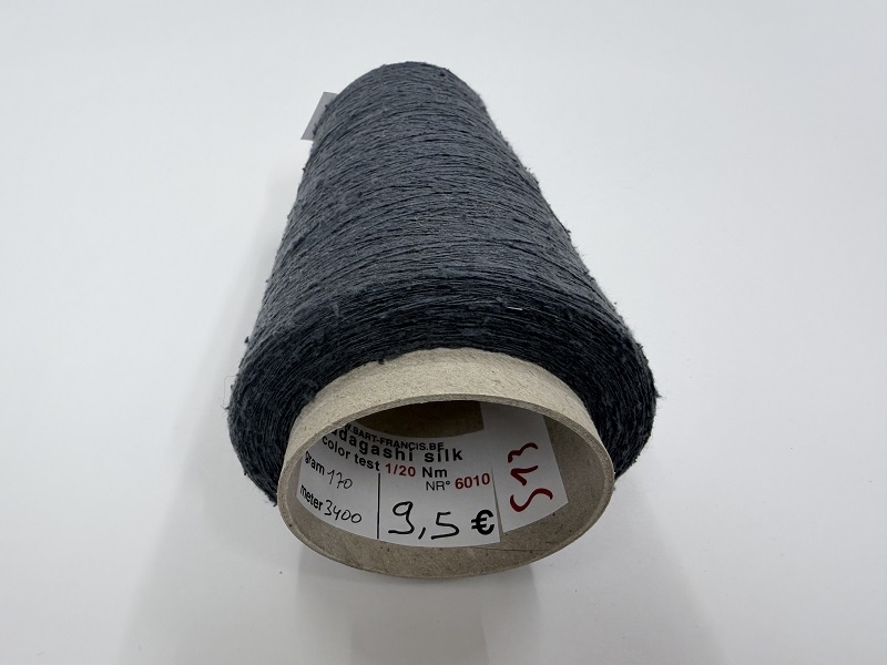 madagashi spintest +-1/20nm 100% pure super madagashi silk single spun  170gram   3400met