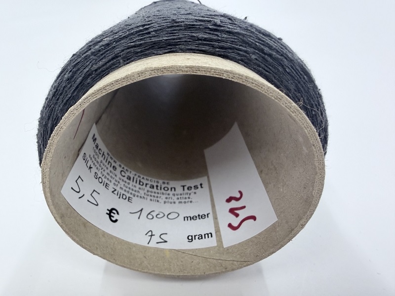 madagashi spintest +-1/20nm 100% pure super madagashi silk single spun  75gram   1600met
