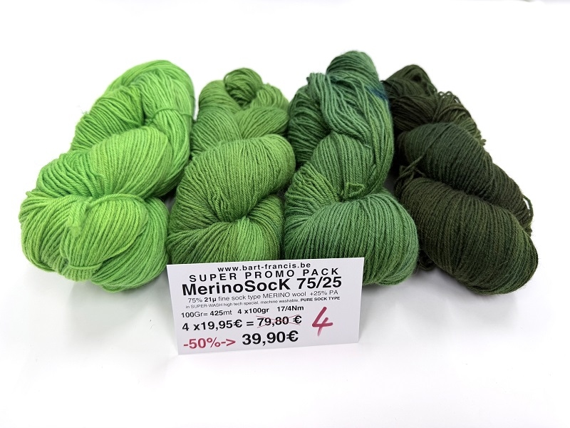 MerinoSock75/25 SUPER PROMO DEAL -50% COLOR 4