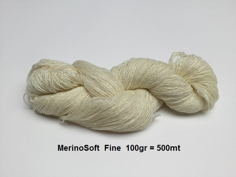 MerinoSoft fine (500mete = 100gram) Natural Ecru