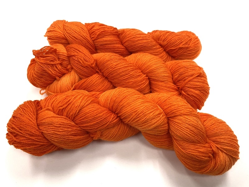 MerinoSoft FiNE semi uni colors bright red organge
