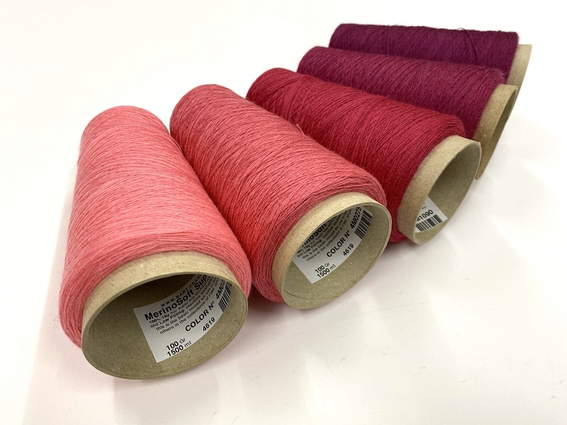 MerinoSoft Super Knit  color melange confiture rouge