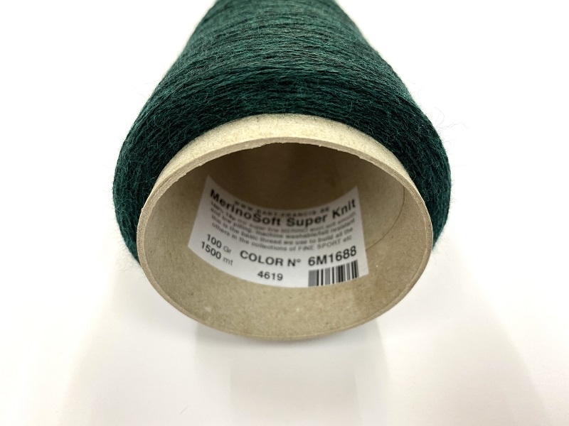 MerinoSoft Super Knit  color melange dark bottle green