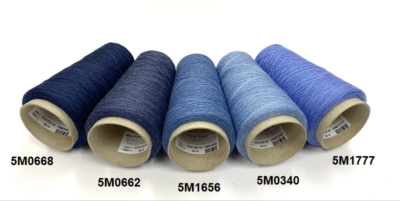 MerinoSoft Super Knit  color melange old indigo pants style boro boro indigo