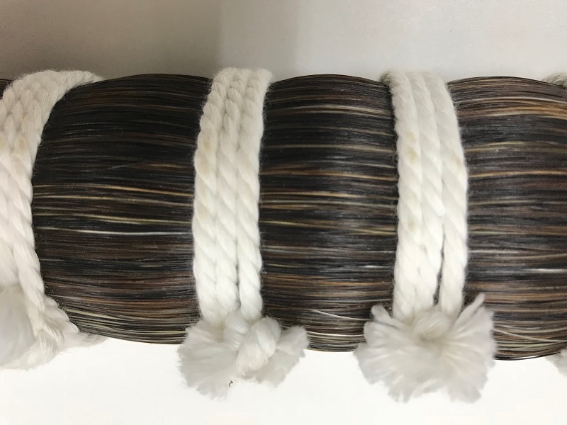 Horsehair tail  +88 Cm long special brown mixed color