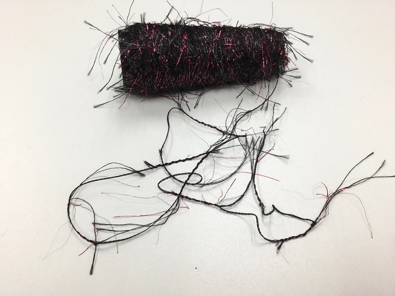 pinkish black silverish fine feather variation