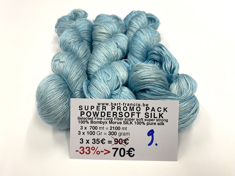 Powdersoft zijde PROMO -33%  vermindering promo