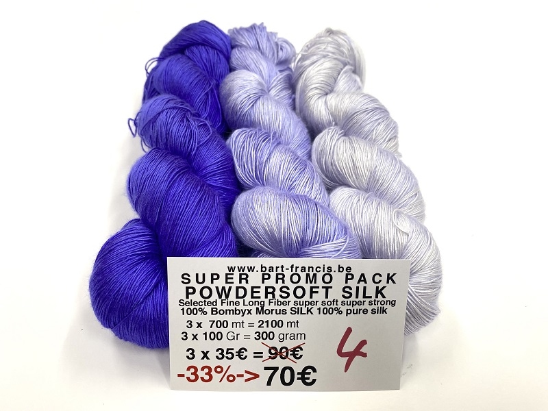 Powdersoft zijde PROMO -33%  vermindering promo