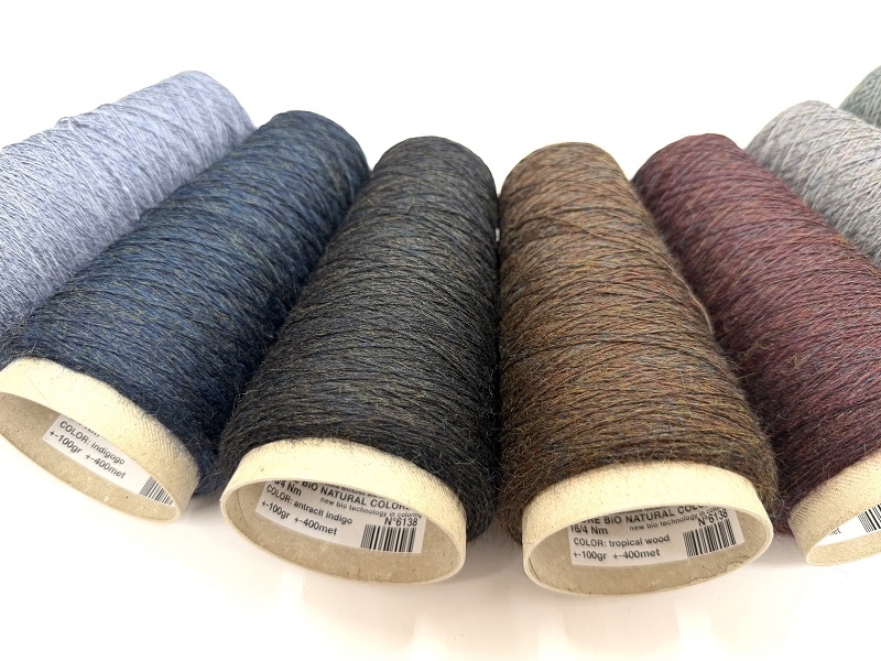 pure bio natural colored wool  no chemicals no rubish used  color reseda bleus