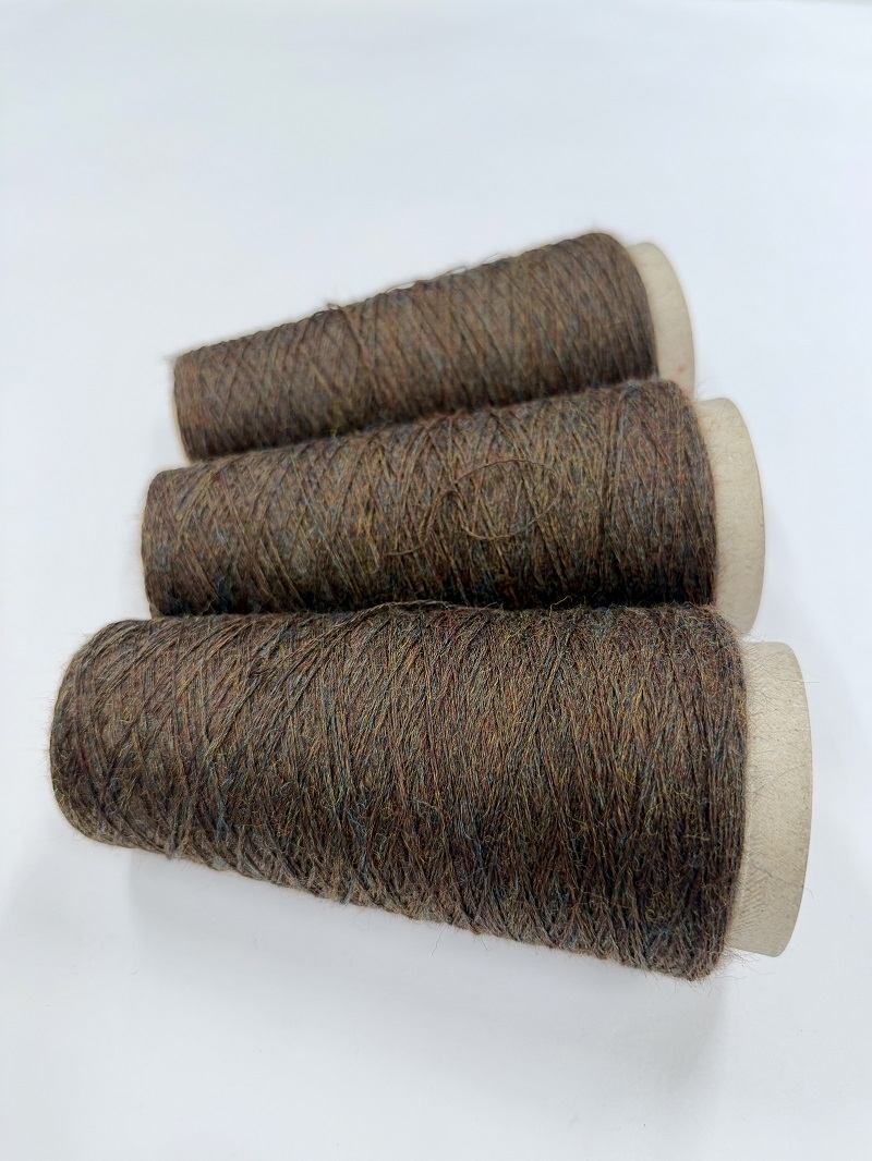 pure bio natural colored wool  no chemicals no rubish used  color tropical wood
