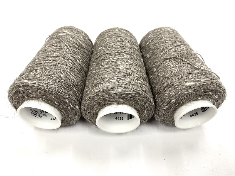 russian silk qiviut melange of 14 to 16 micron qiviut 700met