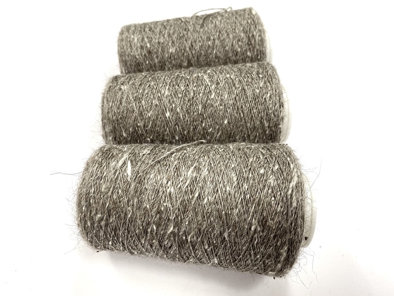 russian silk qiviut melange of 14 to 16 micron qiviut