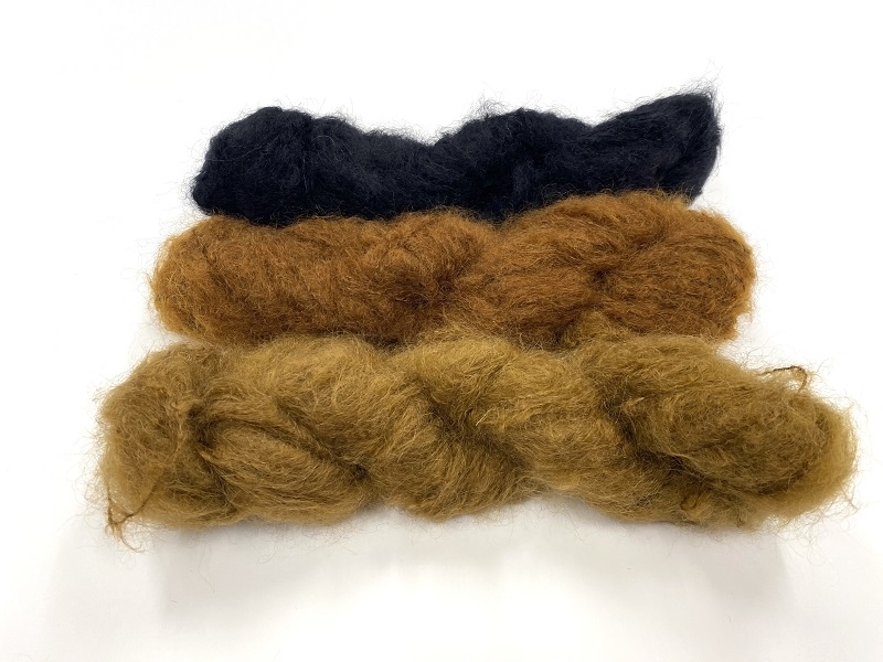 Scottish highland mohair color caramel more rouge