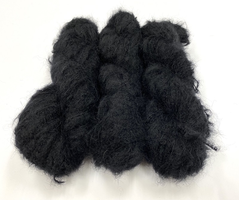 Scottish highland mohair color deep black