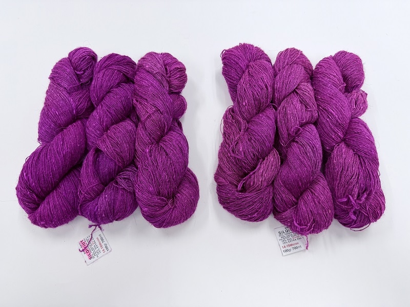 silk qiviut melange of 14 to 16 micron qiviut 700met special edition color fuxiatata