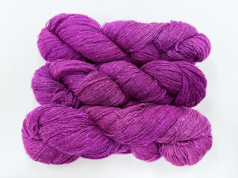 silk qiviut melange of 14 to 16 micron qiviut 700met special edition color fuxiatata
