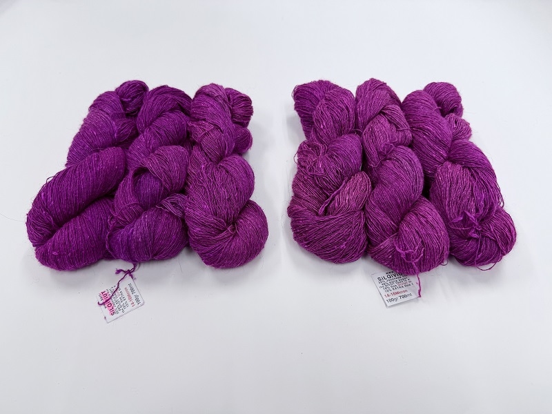 silk qiviut melange of 14 to 16 micron qiviut 700met special edition color intens fuxiatata