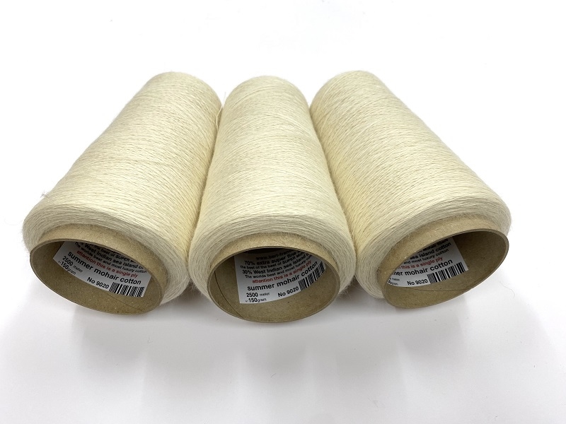 summer mohair cotton  attention single ply!!!!