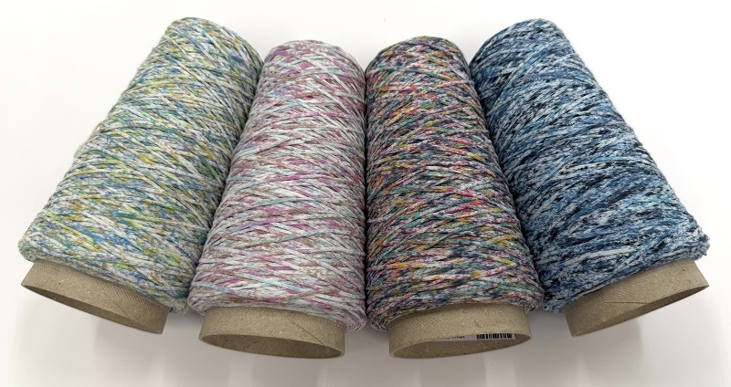 tricotine de cotton psychedelic colors unicorn soft viopinkbleu